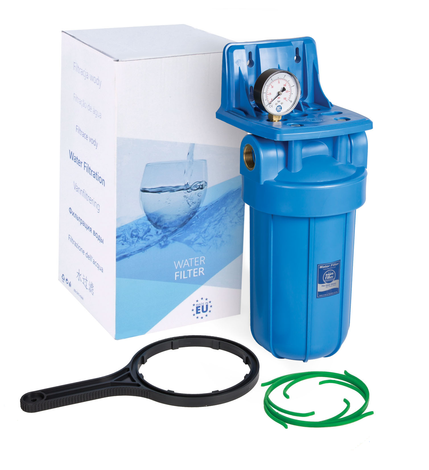 Vandens filtro korpusas mechaninio valymo kvapu šalinimui