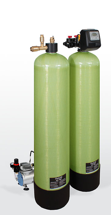 ūdens atdzelzošanas filtri (dzelzs tiek oksidēta ar gaisā esošo skābekli, neizmantojot ķīmiskus reaģentus) 